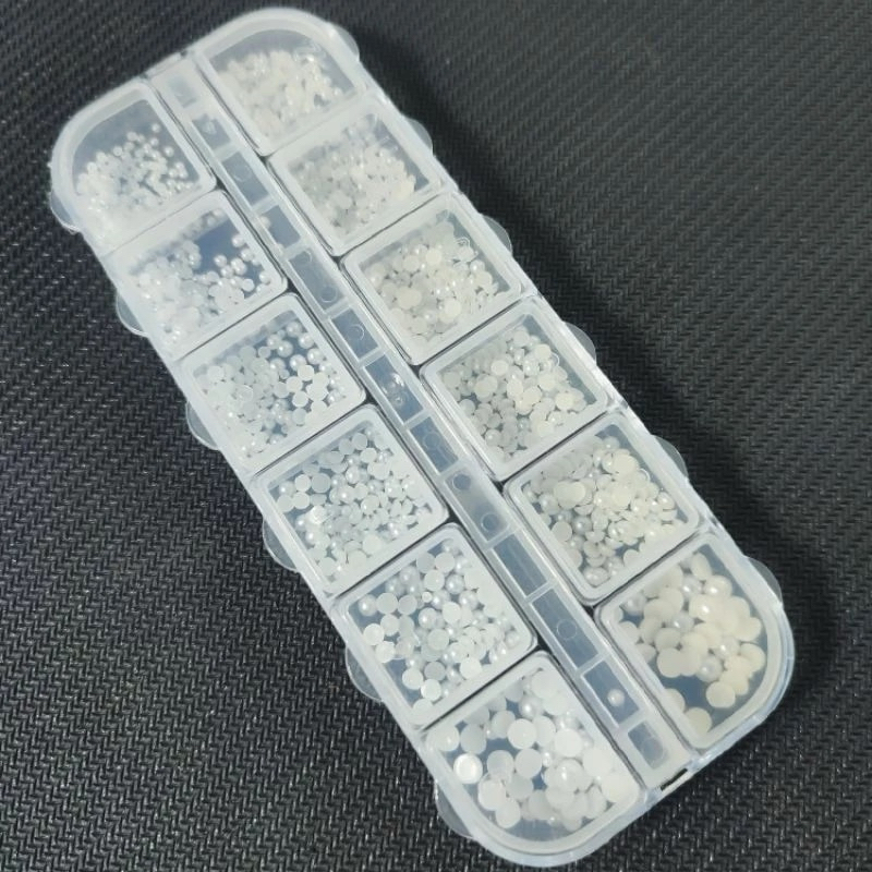 khay hạt trai nửa nail