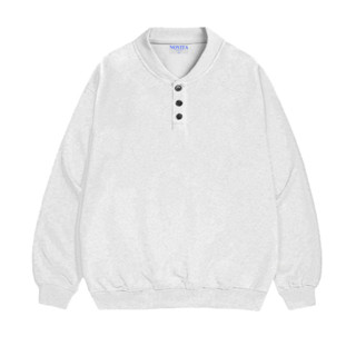 Áo Sweater Cổ Tim NOVITA Nỉ 2 Da Unisex Nam Nữ Local Brand/Trơn