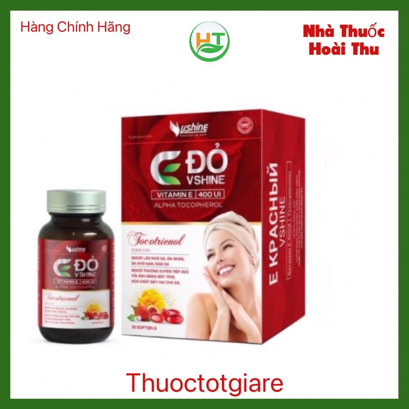 Vitamin E Đỏ Vshine - Chính hãng
