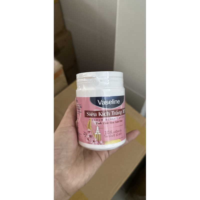 kích trắng hủ vaseline 10x hồng 250g