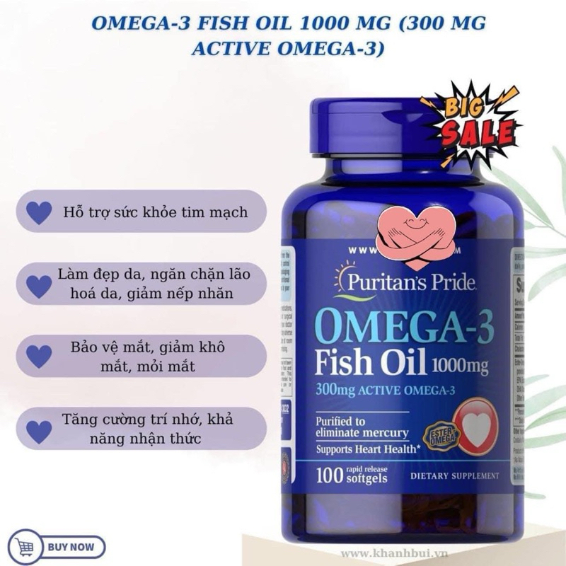 (Bill Hãng) omega va Viên uống làm trắng da L-GLUTATHIONE 500mg Puritain'sPride, bổ gan 1000mg