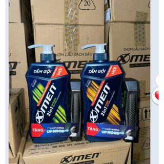 Sữa tắm gội 2 in 1 nước hoa XMen Wood Sport thơm lâu 650g tặng
