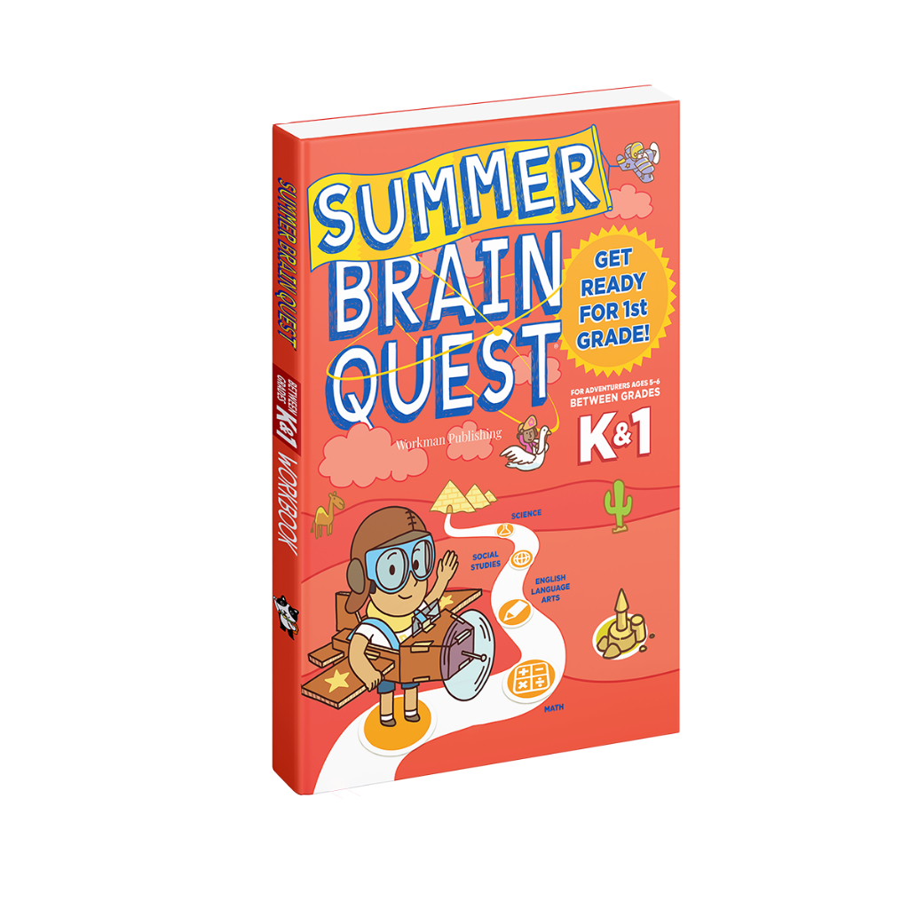Sách Summer brain quest K1 Sách tiếng Anh rèn luyện tư duy cho bé 5 - 6 tuổi Bìa mềm Á Châu Books