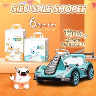 Bỉm Yingcool Super full size - combo mua 06 bịch Tặng 1 Xe Oto đua THỂ THAO F1