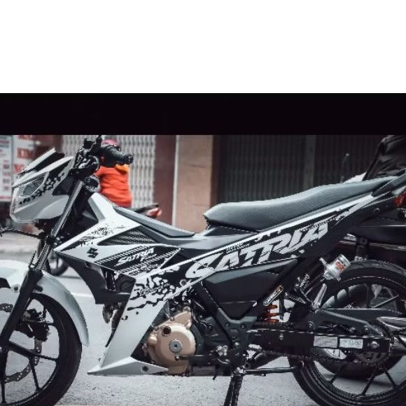 TEM RỜI SATRIA TRẮNG ĐEN CỰC ĐẸP - DECAL RUBY