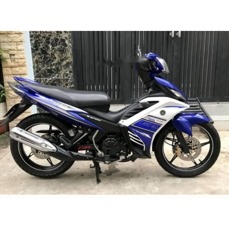 tem rời exciter 135 xanh trắng tem zin - decal ruby