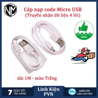 Cáp Micro nạp code cho NodeMCU ESP8266 CH340/CP2102, ESP32- Micro USB sạc điện thoại tốc độ cao
