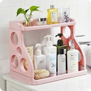 Kệ gia vị 2 tầng nhựa , kệ để gia vị , gài dao gọn gàng tiện lợi