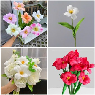 Bó 10 Bông - Hoa Tulip Nở Cao Cấp Hàng Loại 1 Thơm Nhẹ. Hoa giả trang trí nhà cửa Decor chụp ảnh, giống thật 99%