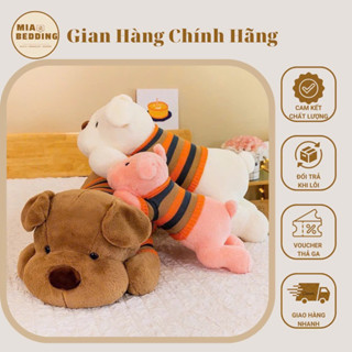 Gấu Bông Cún Mặc Áo Len Xinh Xắn Làm Quà Tặng Đáng Yêu Cho Bé, Cho Người Thương