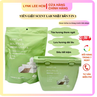 Viên giặt Scentlab 5in1 Nhật Bản làm sạch quần áo cực nhanh vết bẩn lưu hương thơm lâu VIÊN GIẶT NHẬT BẢN SCENT LAB 30V
