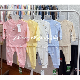 Bộ sơ sinh cài lệch Dokma DB2369 chất cotton mềm mại