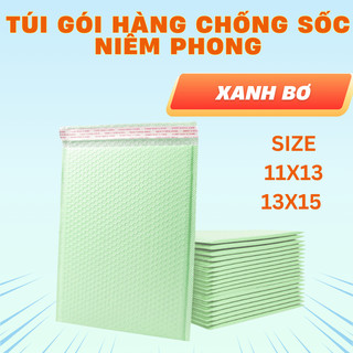 [COMBO 20] Túi Gói Hàng Chống Sốc | Túi Đóng Hàng Chống Sốc Màu XANH BƠ Size 11x13, 13x15