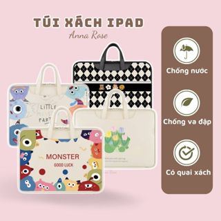 Ipad - Túi xách đựng ipad 11inch có quai dễ thương trendy, túi chống sốc ipad có lớp lót dày dặn