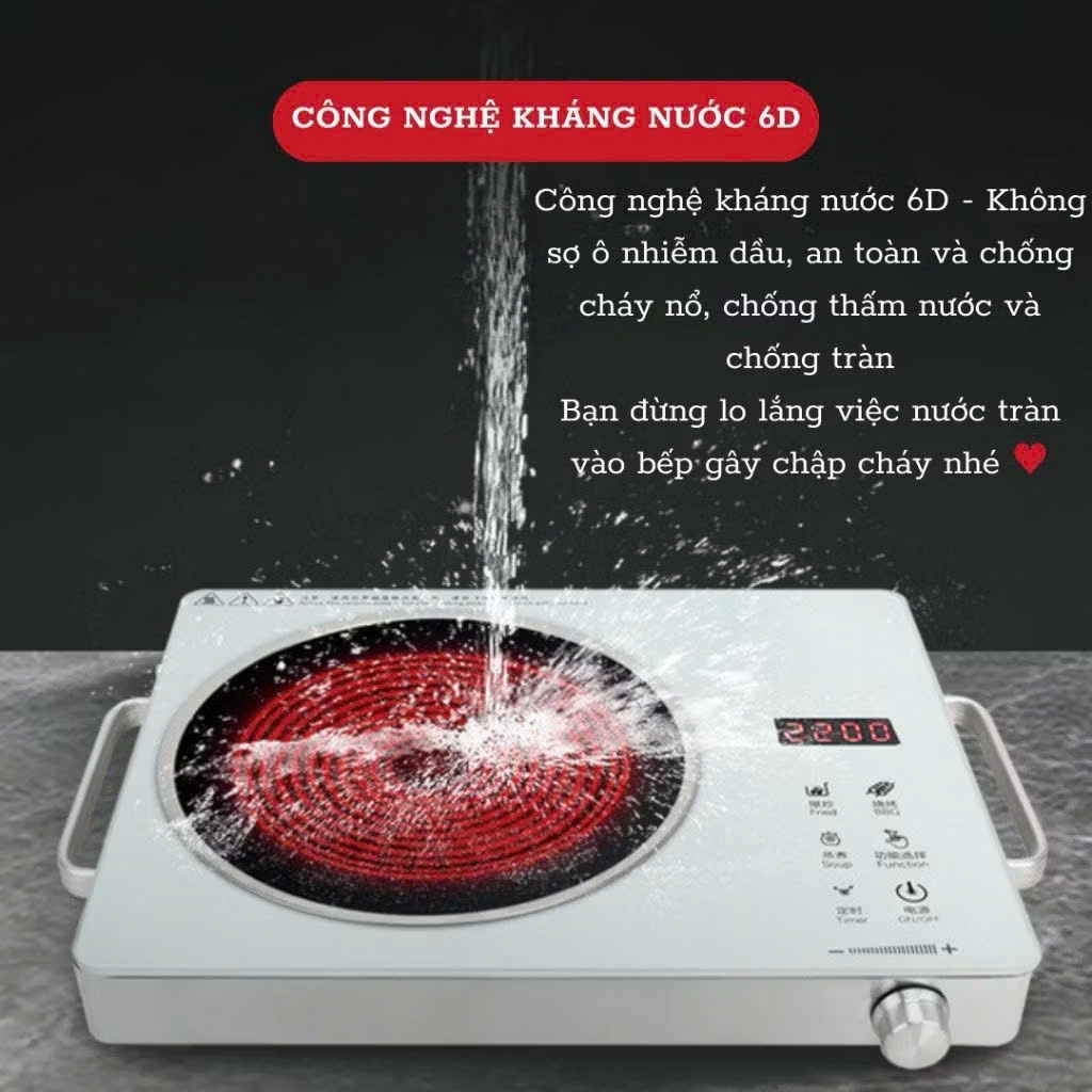 BẾP HỒNG NGOẠI KHÔNG KÉN NỒI 3500W TIẾC KIỆM ĐIÊN NẤU NƯỚNG DỄ DÀNG