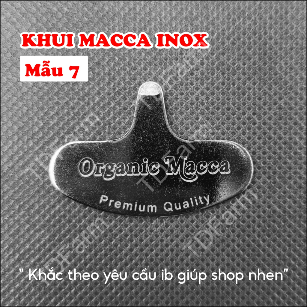 Dụng cụ khui, dao nậy vỏ hạt macca [khắc sẵn] khía tách hạt macca inox
