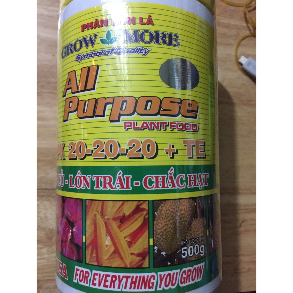 Phân bón lá 500g 20-20-20+TE