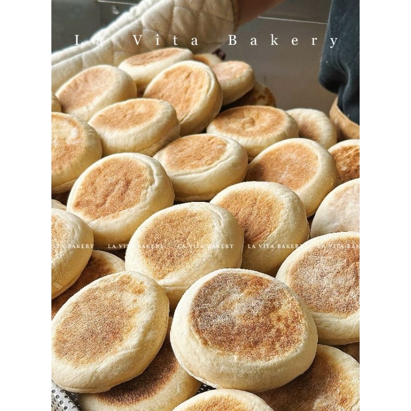Bánh Nướng Xốp Kiểu Anh (Túi 6 cái) - Whole Wheat English Muffin (6 Pack) - Healthy Eat clean