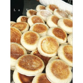 Bánh Nướng Xốp Kiểu Anh (Túi 6 cái) - Whole Wheat English Muffin (6 Pack) - Healthy Eat clean