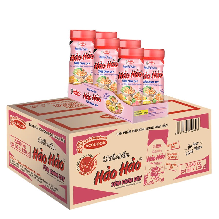 Muối chấm Hảo Hảo tôm chua cay hũ 120g [HN giao hỏa tốc] - Ảnh 2