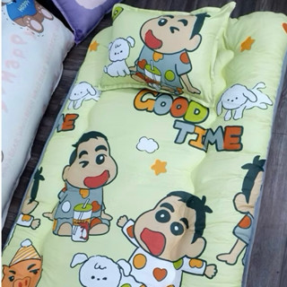 Nệm Topper Trẻ Em Trải Sàn - Trải Lớp Học Cho Bé Kích Thước : 80cm x 140cm ( Tặng Kèm 1 Gối Đầu )