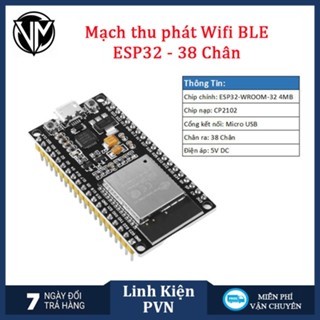 ESP32 38 chân - Kit thu phát wifi bluetooth ESP32 38 chân CP2102 Micro USB