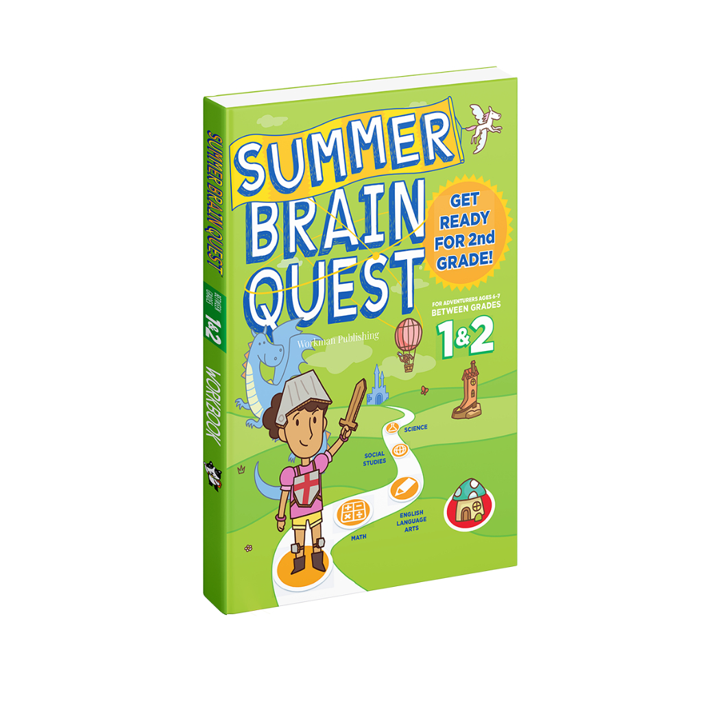 Sách summer brain quest grade 1&2 Sách tiếng Anh rèn luyện tư duy cho bé 6 - 7 tuổi Á Châu Books