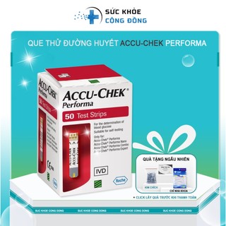 Que thử đường huyết Accu Check Performa 50 que