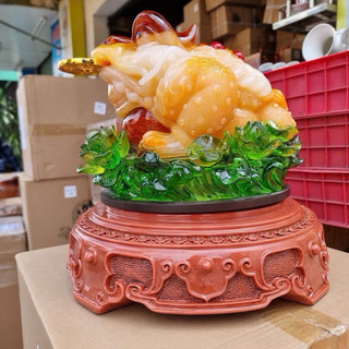 [Hàng Bán Chạy] Thiềm Thừ Phong Thủy Loại 1 Cao 34cm Hàng Đẹp Nhập Khẩu Quà Tặng, Đặt Bàn Thờ Thần Tài