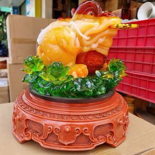 [Hàng Bán Chạy] Thiềm Thừ Phong Thủy Loại 1 Cao 34cm Hàng Đẹp Nhập Khẩu Quà Tặng, Đặt Bàn Thờ Thần Tài