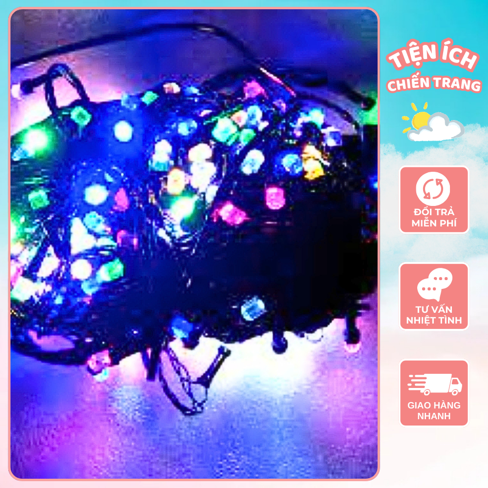 40m/20m/10m/5m Led Kim Cương trang trí cuốn cây,đèn nháy Kim Cương V8 dài: 40m