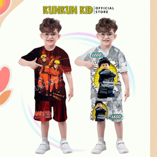 [10-60kg] Đồ bộ cho bé trai in 3D chó cứu hộ co giãn 4 chiều - Quần áo trẻ em cao cấp KunKun Kids