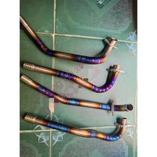 cổ pô TITAN THẬT GẮN ĐỦ MỌI LOẠI XE tặng kèm khâu nối và long đền cnc