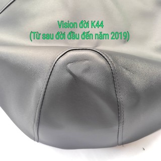(Không chun, không dây buộc) Vỏ bọc yên xe máy Vision các đời