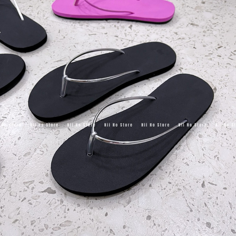 Dép kẹp nữ quai ngọc chống trượt, dép kẹp quai mảnh đế cao su