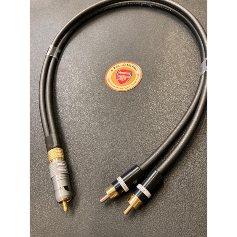 Cáp chia AV 1 ra 2 cắm từ SUB sang loa DIY - RCA male to 2 RCA male cable hàng CAO CẤP hãng YARBO và