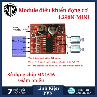 Module Điều Khiển 2 Động Cơ L298 mini - MX1616