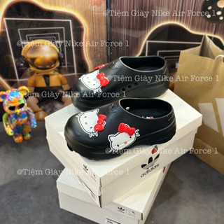[ Hàng Best Quality ] Giày Adifom Stan Smith Hello Kitty Mules.Sục Hello Kitty Đen Xinh Điệu Dễ Đeo