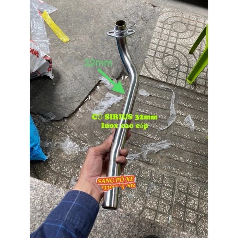 Cổ pô sirius 32mm inox cao cấp