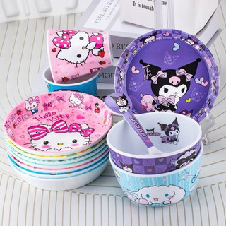 🌸𝐓𝐀̣̆𝐍𝐆 𝐐𝐔𝐀̀🌸 Chén bát lớn, muỗng thìa, dĩa Kuromi - Melody - Cinnamoroll - Hello Kitty - Doremon Doraemon - Shin Chan