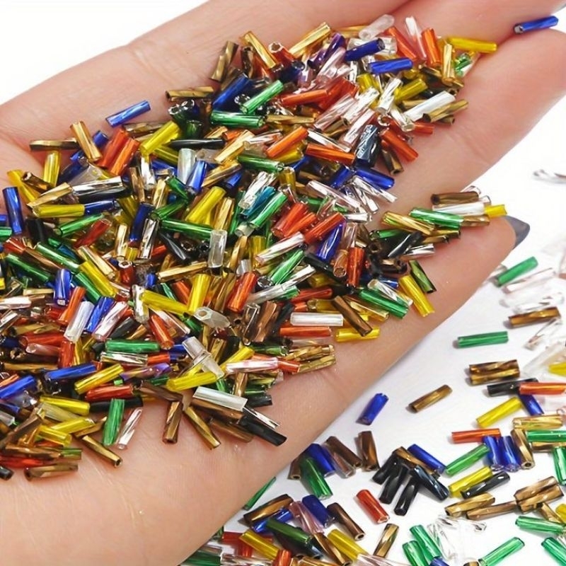 Hạt cườm ống xoắn 7mm (2x7mm đẹp) 20g