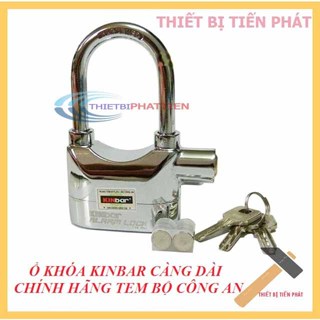[CHÍNH HÃNG] Ổ Khóa Báo Động Chống Trộm KINBAR Càng Dài INOX Cao Cấp Có Tem Bộ Công An