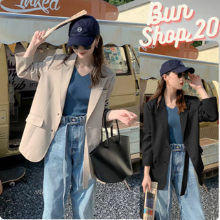 Áo Blazer Áo Vest Nữ Blazer Hàng May Kỹ Có Đệm Vai May 2 Lớp Dày Dặn Chất Vải Tuyết Mưa Kèm Đai Chéo Trendy Bun Shop20