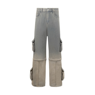 Quần Cargo Jean Tháo Ống