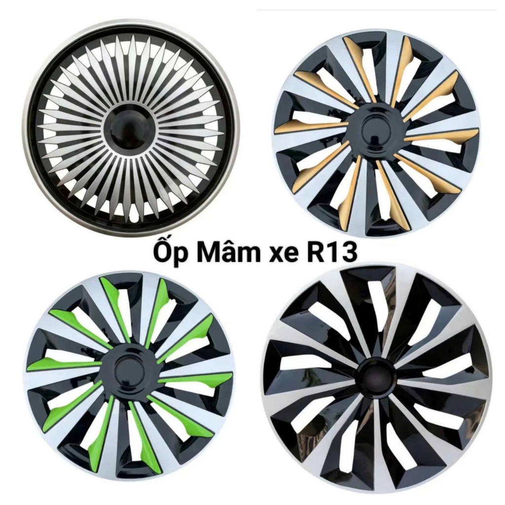 1 ốp lazang spark - 1 ốp lazang R13 - 1 ốp chụp lazang spark - 1 ốp mâm xe spark