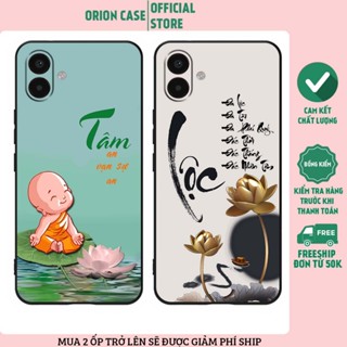 Ốp lưng Samsung A06 tpu dẻo bảo vệ camera in hình phong cách chữ thư pháp cha mẹ, tài lộc