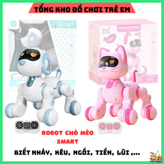 Đồ chơi robot điều khiển từ xa có cảm ứng tay cho bé hình chú chó đáng yêu, robot điều khiển thông minh-quà tặng cho bé