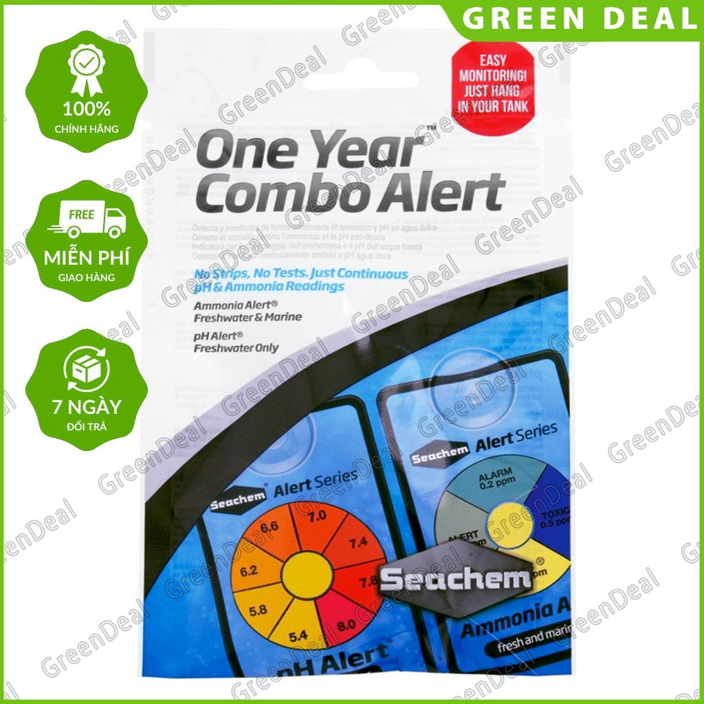 SEACHEM - One Year Combo Alert (Ammonia & pH Alert) | Bộ đo chất lượng nước hồ cá thủy sinh