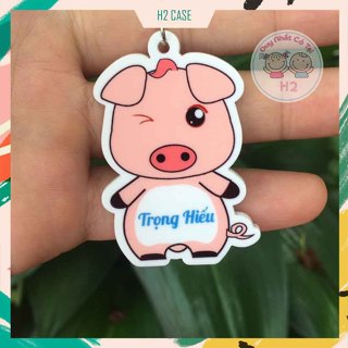 Móc khoá Mica chống nước ghi tên theo yêu cầu in hình 12 con giáp