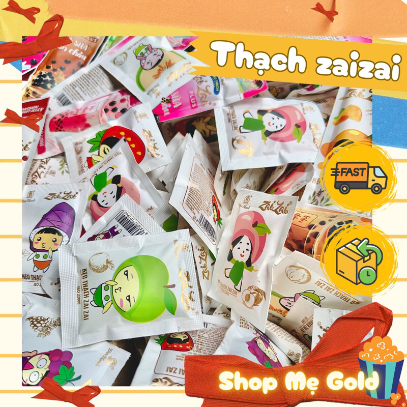Kẹo thạch Zai zai Đức Hạnh (lẻ 1 gói dùng thử, vị ngẫu nhiên), đồ ăn vặt